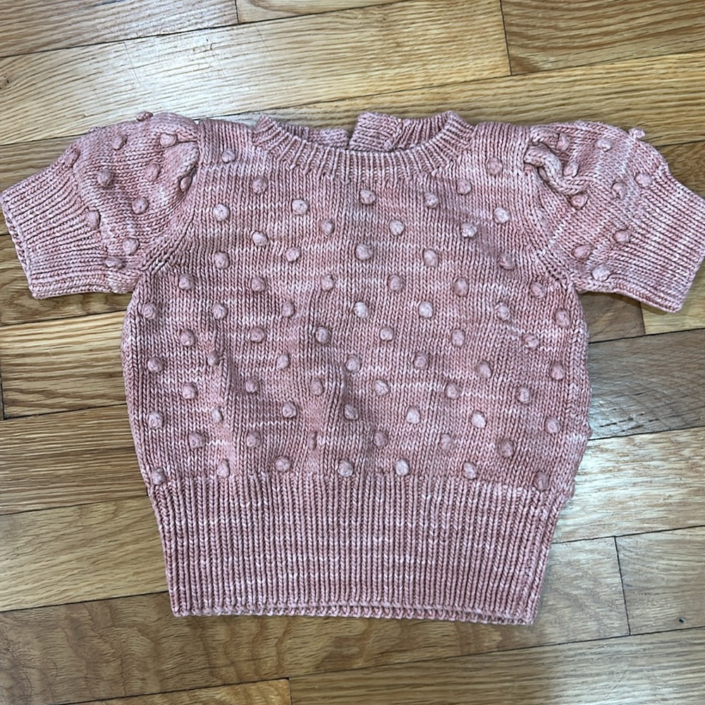 Misha & Puff sweater top 100% Pima cotton Ellie popcorn knit sweater 2Y - Picture 6 of 11